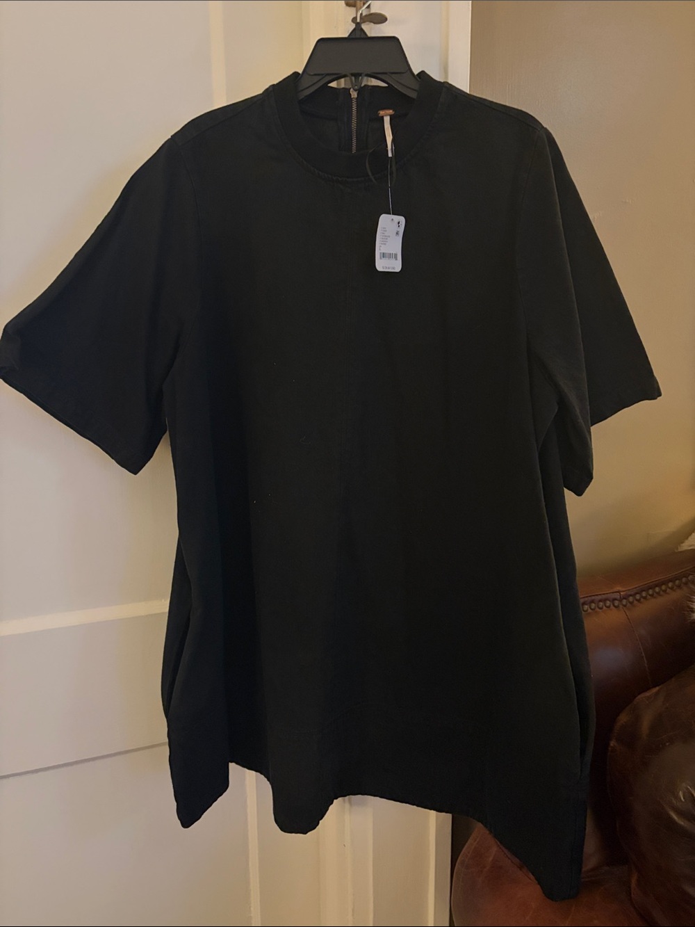 New with tags Free People  A-Line Mini Dress Black Size L
